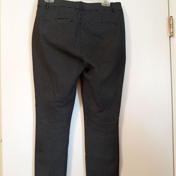 GAP Signature Skinny Ankle Stretch Black White Polka Dot Pants Size 6 LN - Picture 2 of 8